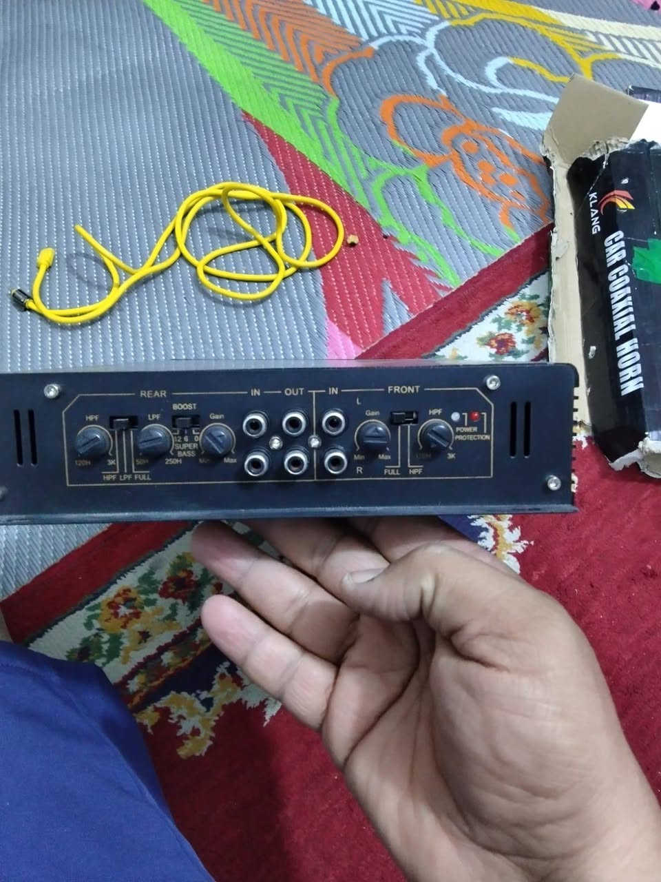 مضخم صوت سياره قوي 6800واط اربع خطوط التواصل ***********
