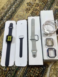 ساعه ابل جيل السابع نظافه فول. حجمها٤٥. بطاريه ٨٥ ملحقاتها كامله  سير ...