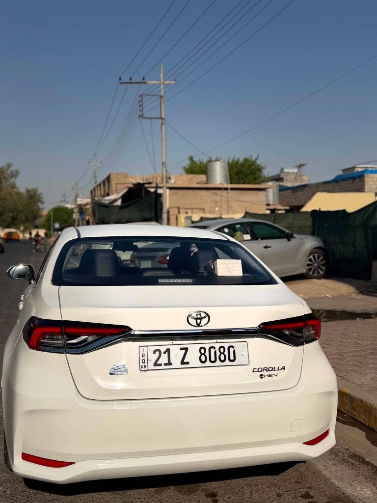 كورلا  2025 هايبرد شكل خليجى  ماشى 29 ألف فول  مواصفات بدون ضرر بدون تعديل مكفوله كفاله عامه سعر 167بيمجال مكاني كركوك شراي خابر رقم  
ملاحظة:الرقم مو وية السيارة انطيك غير رقم
*********** كركوك, العراق
