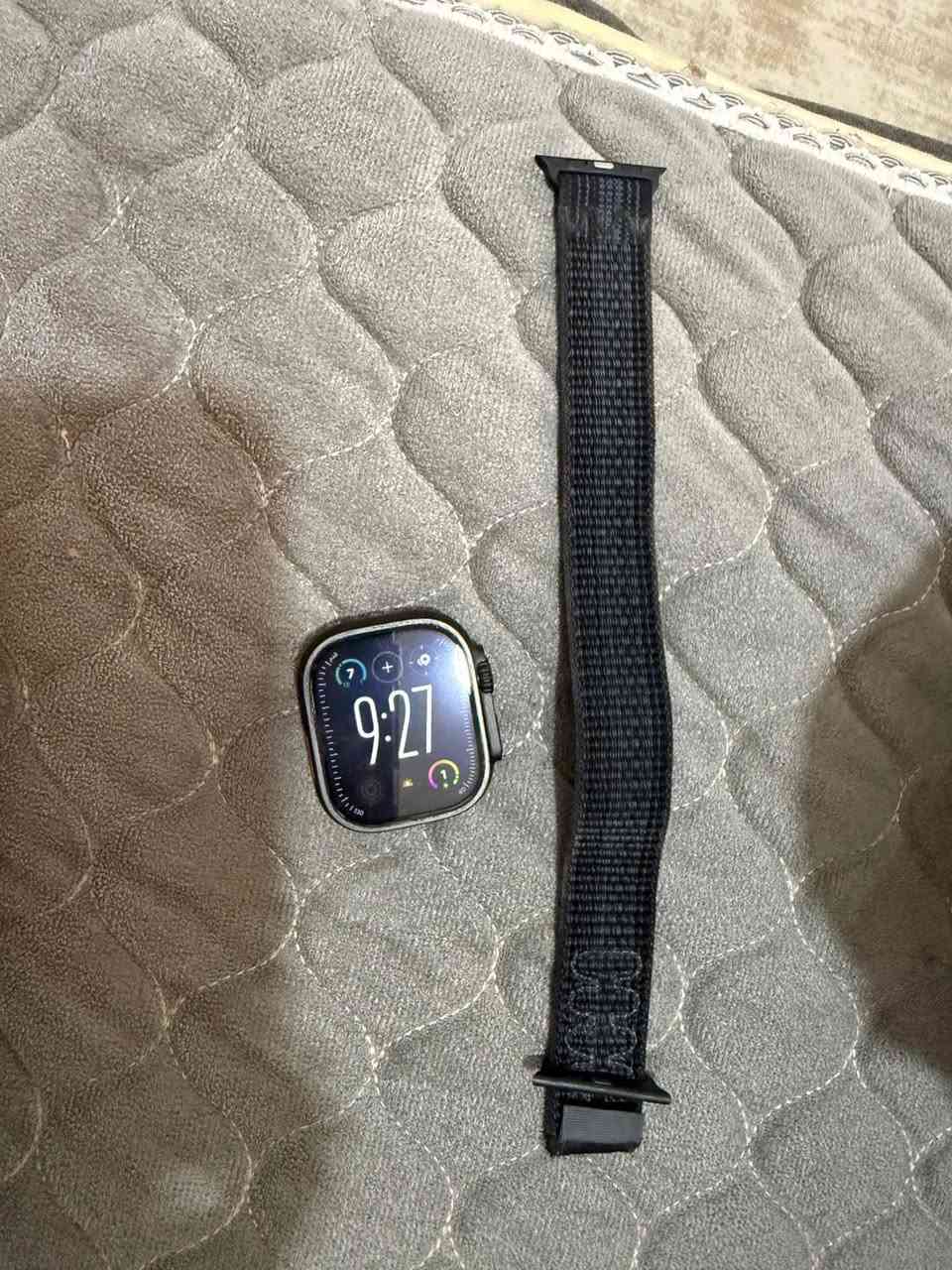 ساعه أبل ⌚️Black Edition🖤♟️🔥

Titanium black

‎                  اللترا  2️⃣🔥🔥الاسود

حجم  4️⃣9️⃣  ⛩️

               بطاريه  1️⃣0️⃣0️⃣🔋

ما نظافه  1️⃣0️⃣0️⃣💯💯

                 ذاكرة  6️⃣4️⃣  💾👉🔥🔥

ضمانه ينتهي2026/4/18

***********
