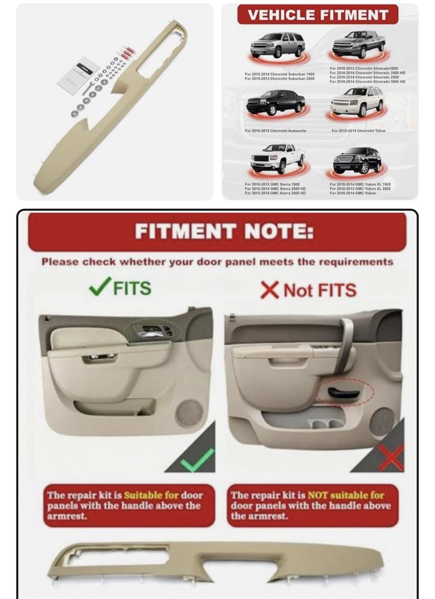 سلام عليكم من رخصت الادمن المحترم
إصلاح مسند الذراع الأمامي للسائق والراكب مناسب لشيفروليه شيفروليه سيلفرادو سوبربان تاهو أفالانش لجي إم سي سييرا يوكون 2010-2014 لوحة الباب مع مقبض تحرير فوق مسند الذراع - بني فاتح
🔴 الزووج ٦٥ الف توصيل مجاني🔴
للحجز 
 واتساب
***********
***********
https://www.facebook.com/share/1Bv6hGXXic/?mibextid=wwXIfr
