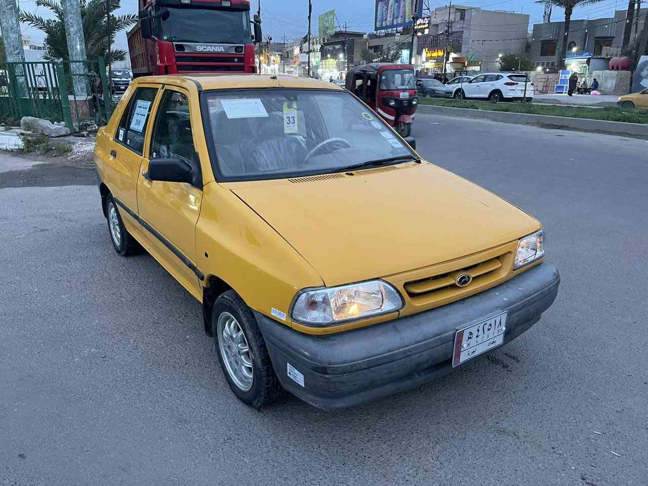 السلام عليكم سايبا 2018 صبغ قطعتين بدون دواخل مصفره هيئه وغرامات كير ومكينه لاصرف ولا بخار صدر تايرات تبريد كله جديد السياره جاهزه من كلشي مكانها بغداد السعر 38 وبيها مجال ***********
