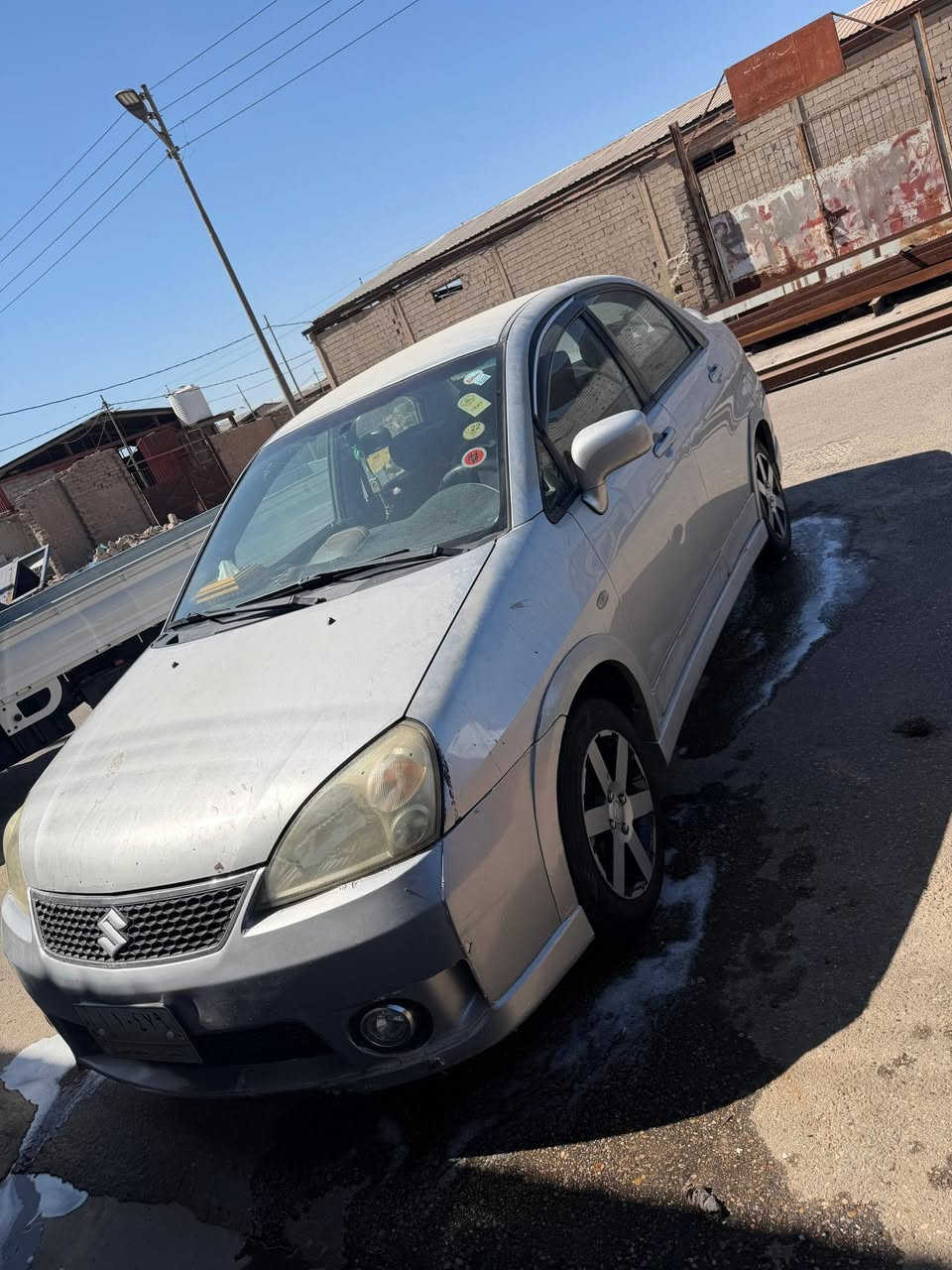 سازوكي ليانا 2006
السيارة بلاد وكتاب المصنع بيها سنويتها ل28 وصاحبها يريد تحويل بدون ضربه جراد خفيف بالبنيد والتكم يروح بالبوليش كهربائيات كلها شغاله تبريد شغال ثلج حداديه جديده تخم تاير لايت زنون  مكينه وكير كفاله ترايك للنجف سعرها 58 وبيها مجال 
مكاني البصرة ابو الخصيب 
***********
