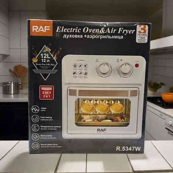 فرن كهربائي وقلاية هوائية 2 في 1 بسعة 12 لتر

🖍️مثالي لتحضير وجبات صحية ومتنوعة بسهولة
🖍️قلي الطعام بالهواء الساخن بدون زيت أو بزيت قليل جداً
🖍️شوي، تحمير، وخبز اللحوم، الخضار، والدجاج.
🖍️تسخين وإعداد مختلف أنواع المعجنات والوجبات السريعة.
🖍️مناسب للعوائل الصغيرة والمتوسطة بفضل سعته العملية
🖍️استهلاك الطاقة: 1250 واط
🖍️عنصر تسخين مصنوع من الستانلس ستيل المقاوم للصدأ
🖍️تحكم ميكانيكي سهل الاستخدام
🖍️التحكم بدرجة الحرارة من 0° حتى 230° مئوية
🖍️باب زجاجي شفاف لمراقبة الطعام أثناء التحضير
🖍️الابعاد : الطول 23cm ' العرض 27cm ' الارتفاع 30cm

السعر 62 الف
توصيل 3 الاف لجميع المحافظات🇮🇶
للحجز راسلونا📲
واتساب ***********
ن 7
#م كركوك
