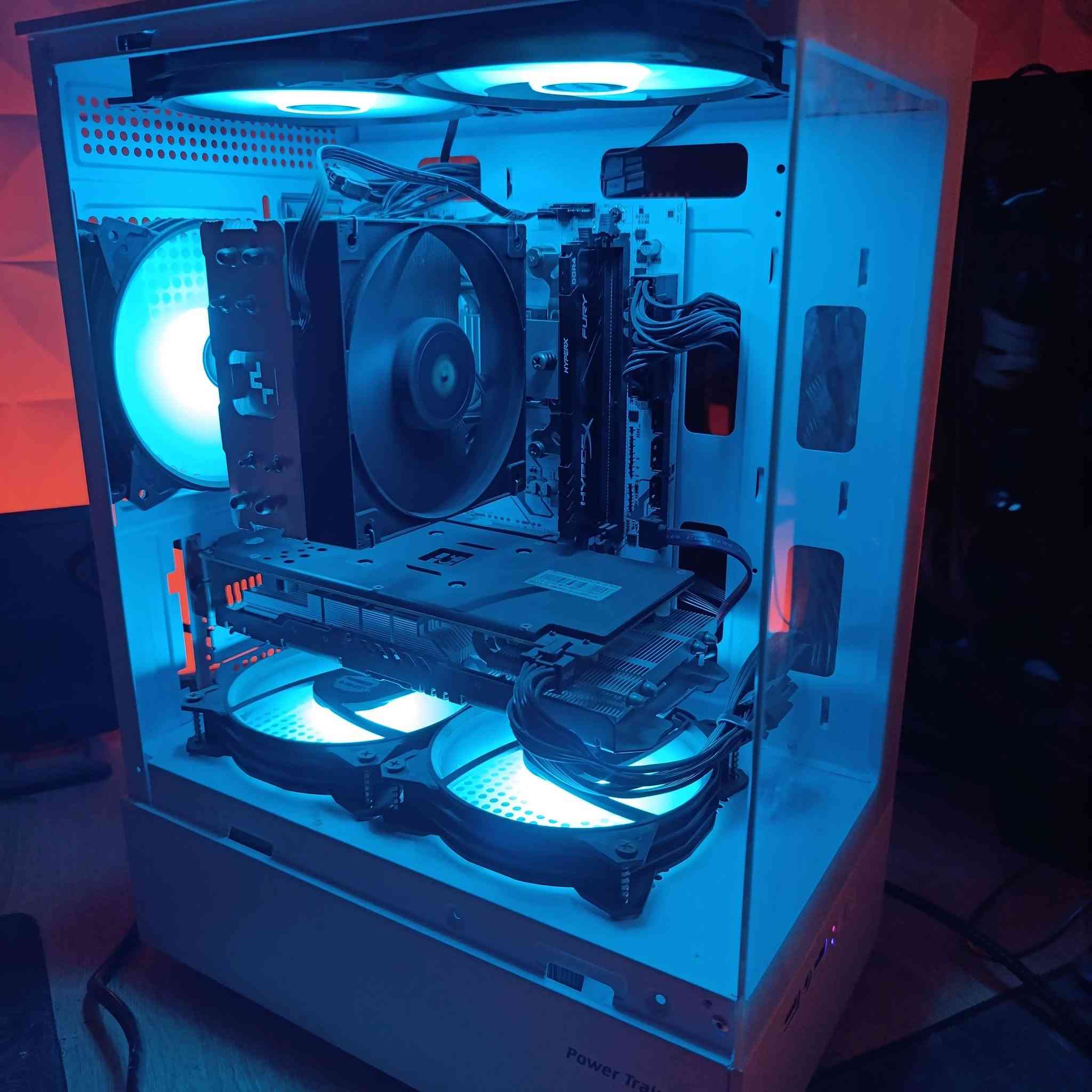 السلام عليكم
تجميعة اقتصادية للبيع 
المواصفات 
M.b b450 
Cpu r5 3400g 
Ram 8gb 
Cpu  cooler deepcool ag 400 
Gpu gtx 1660 ti 
Ssd 256 gb 
M.2 512 gb 
Psu segotep 700w 
Case white 5 fan rgb

مع ماوس وكيبورد وايرلس ماركة ريد ثندر 
واغلب كراتين القطع موجودة والحاسبة استخدام كلش قليل 

ملاحظة جامة الكيس الامامية مكسورة واوحدة من الفانات تشتغل اظائة بس ما تفتر 

السعر ٥٠٠ الف


**إذا كنت صاحب هذا الإعلان وتريد حذفه لأي سبب، رجاءا أرسل رسالة إلى الدعم الفني**