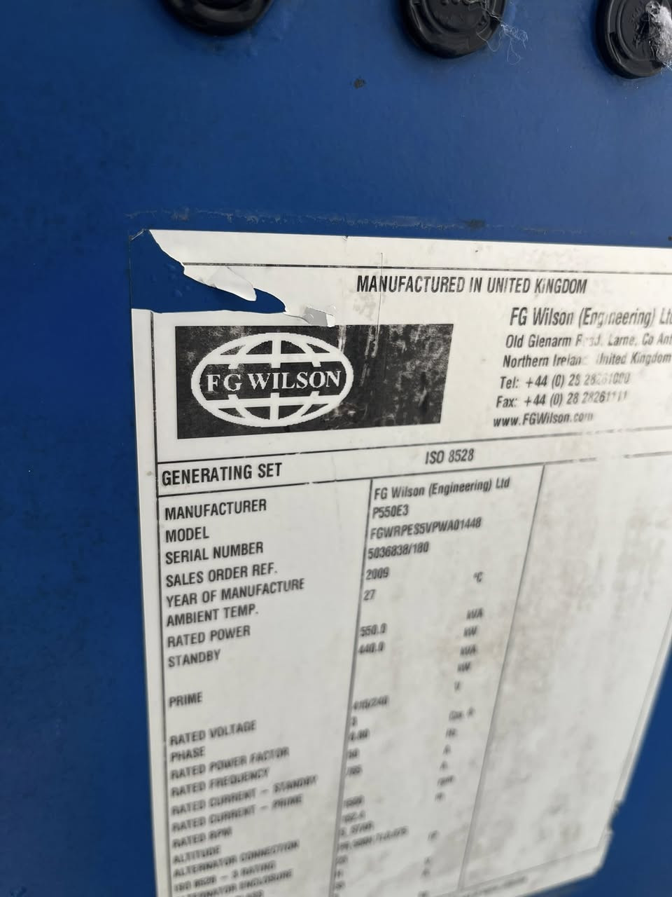 توليد 550 kva مال بيركنز
موديل حديث شرط وضمان بلاد 
*********** كركوك
