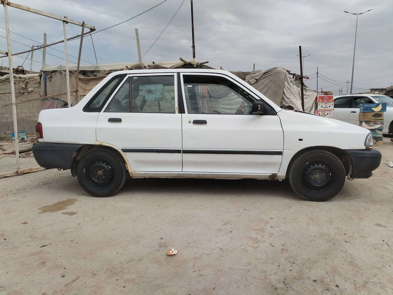 سايبه للبيع السعر 22 ورقه محرك وكير جدد برايد ع شرط تخم تاير جديد حداديه جديده رقم  قادسيه الماني مشروع وطني تحويل مباشر مكان السياره الديوانية قضاء الشاميه ***********
