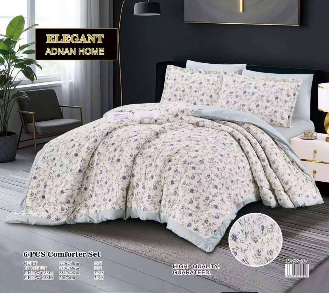 سيت لحاف سلم صيفي قماش كوري كريشة مغسول
 6 قطعه اطراف لحاف سفيفة ساده قياس لحاف 220*240 
شرشف فلات 2.20*2.60 م و
  4 اوجه مخده منهم 2 كريشة و 2 ساده
السعر 40 الف
يتوفر توصيل لجميع محافظات العراق 
***********
