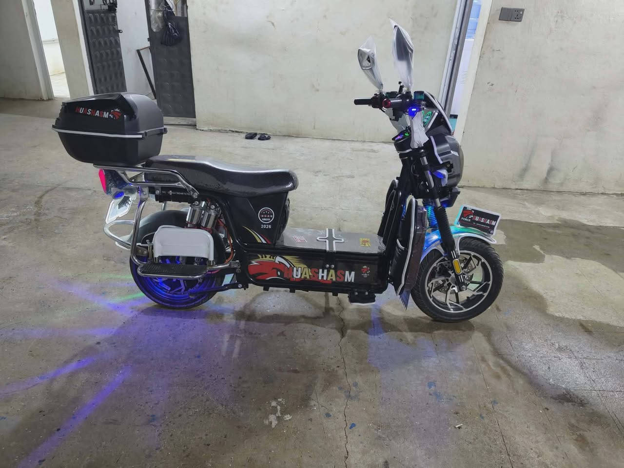 متاح هيوشة 2026 بعدة جديد
تخم باتري كهربائيات كله كامله
كلشي بالدراجه ع فحص سعرة 750 
***********
