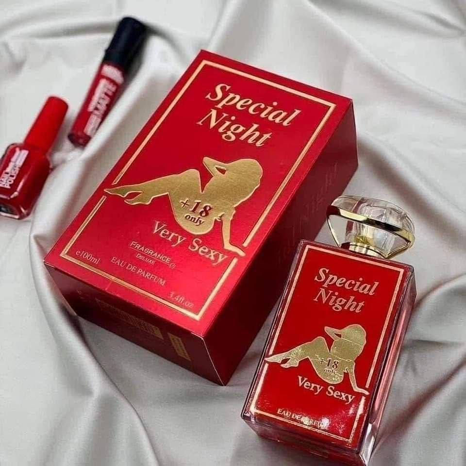 عطر سبيشل نايت Special night عطر الاغراء وللاثارة الرومانسي عطر فرموني للمتزوجين الذي يعمل  على إثارة الحواس وتحفيزها❤️‍🔥🔥

Special Night للجنسين 100 مل – او دى بارفان  Special  ♥️Night

♥️ عطر الاثارة والاغراء للمتزوجين +18 ❤️💋
عطر زهري منعش يعبّر عن مُثُل الحداثة والأنوثة والثقة عطر Special Night هو عطر ناعم و رائحة ترمز إلى الجوانب الحديثة والحديثة للأنوثة والرومنسية والشراكة العميقة .

♥️ هذه الرائحة الرائعة تكمل الروح الحرة للرجل وللمرأة التي تتوقف لتنغمس في لحظات الحياة البسيطة المشي في المنزل عند الفجر شعور الدفء الشمس على بشرتها لمسة ناعمة من زهرة في هذه اللحظات .

تعد Special Night  من أكثر العطور جاذبية وتشع بريق من الثقة والتأكيد على الذات و النضارة الخضراء المنعشة  مما يؤدي إلى روائح قلب باقة أزهار من روز براعم الحساسة ممزوج بخبرة مع ياسمين بتلات و فريزيا بينك لخلق زهور طبيعية تم إضفاء الدفء على هذه الرائحة من خلال الاتفاقات الجذابة لشير وودز في الروائح الأساسية مع خشب الأرز الجذاب الذي يشكل التوقيع الأساسي لهذا العطر الرائع .
🔴 روائح مقدمة العطر : زهر الصبار
🔴 قلب العطر : فريزيا وردية ، بتلات الياسمين ، براعم الورد
🔴 روائح قاعدة العطر : خشب ارز وخشب شفاف

🚘يوجد خدمة توصيل لجميع محافظات العراق تفتيح_آمن #مبيض_بأعشاب_طبيعية #عناية_نباتية #منتج_آمن #ترطيب_وتفتيح #بشرة_نقية #شانيل_مبيض


**إذا كنت صاحب هذا الإعلان وتريد حذفه لأي سبب، رجاءا أرسل رسالة إلى الدعم الفني**