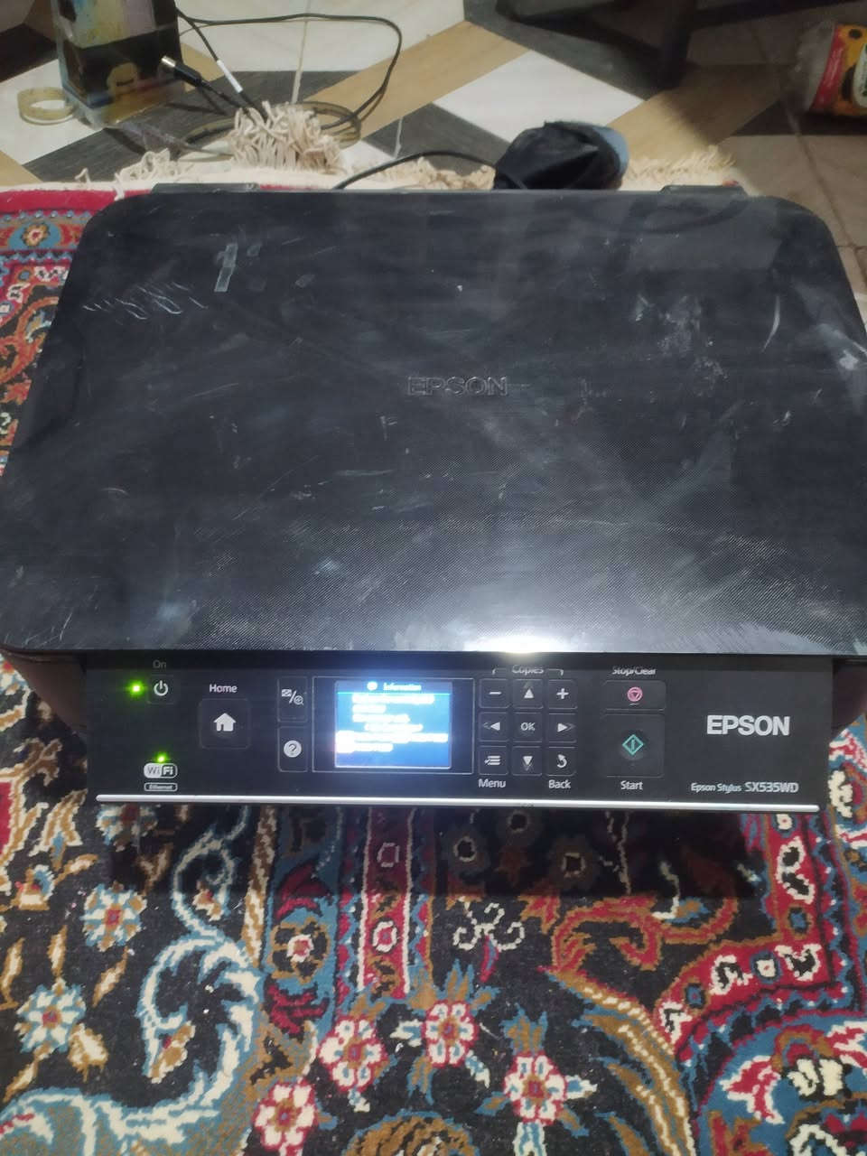 سلام عليكم 
طابعة Epson stylus SX535WD
مجموعتين كاترجات 
1- كاترجاتها الاصليه 2 - كاترجات جدد
الطابعه بحاله جيده
مشكلتها الكاتجرات تحتاج حبر و تصفير فقط 
انطيني سعر وبالعافيه
‼️ غير مبري الذمه الي يحجز ويلغي او يدفع سعر وهوه مو شراي
.
توصيل موجود


**إذا كنت صاحب هذا الإعلان وتريد حذفه لأي سبب، رجاءا أرسل رسالة إلى الدعم الفني**