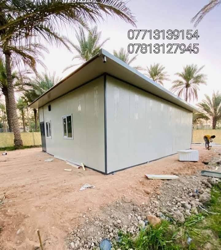 عمل بيت باأرض زراعية المساحه 7× 10 يتكون من استقبال 3×4 + غرفة نوم 4×4  صاله 4×4 + مطبخ 3×3 + حمام مشترك 2 × 2
من الساندويج بنل سعر المتر 30 الف
وات ساب ***********
*********** دهل اوران, واسط
