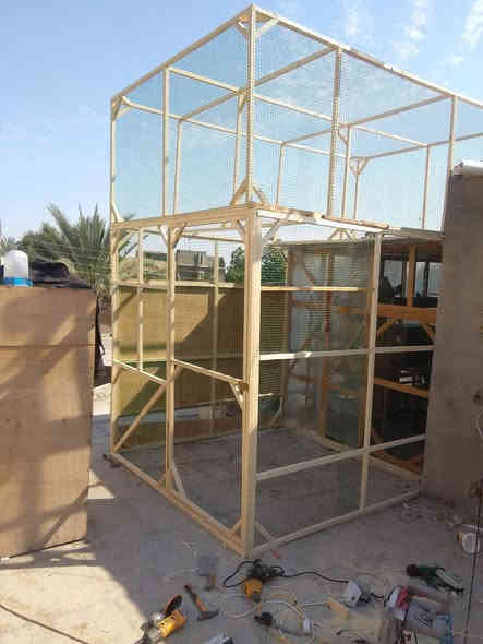 متاح عمل جميع انواع الخانات والاقفاص محميات كيشوانيات ابراج.دجاج.حمام.طيور زينه مكاني سماوة تقاطع الصياغ 
***********
‏‪***********‬‏ واتساب
