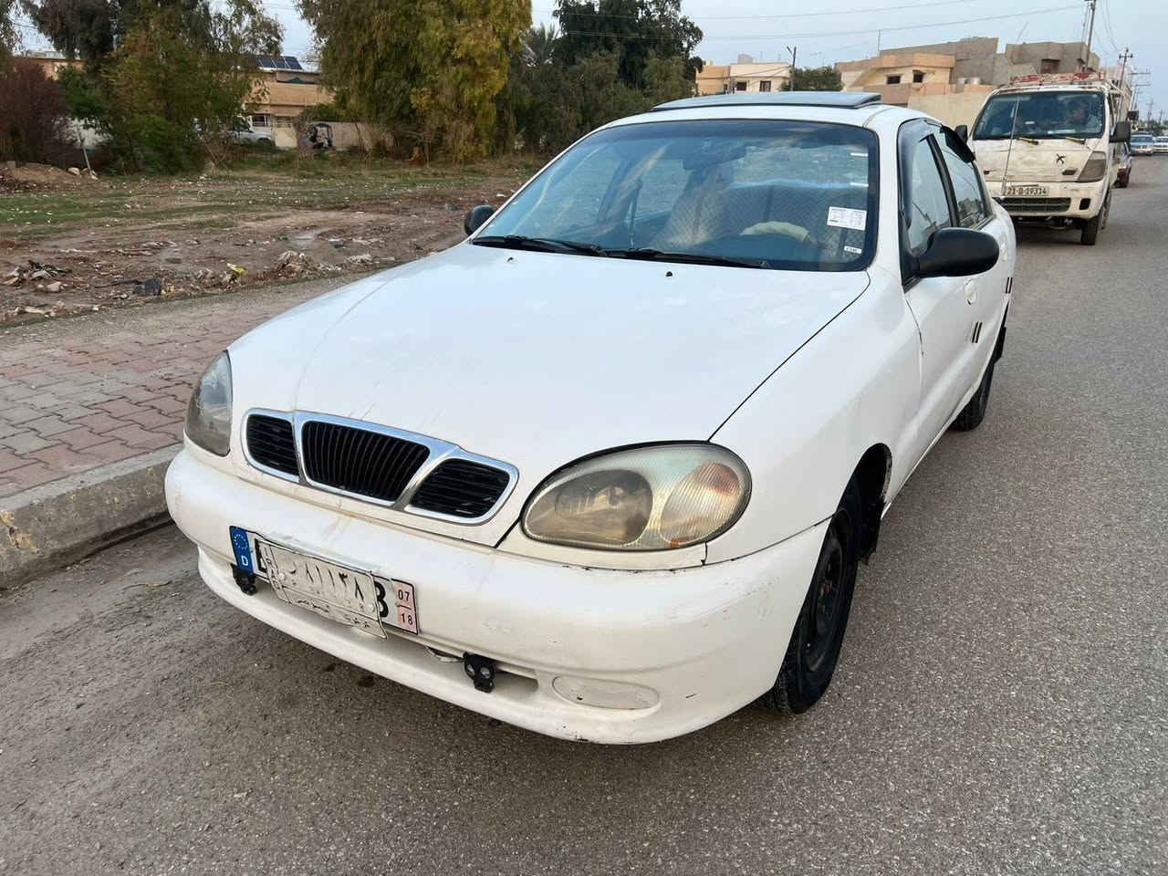 السلام عليكم دايو لانوس للبيع موديل 1999 رقم كركوك شرط الوكاله والتحويل سعر 25 ورقه وبيها مجال شراي اتصل ***********
