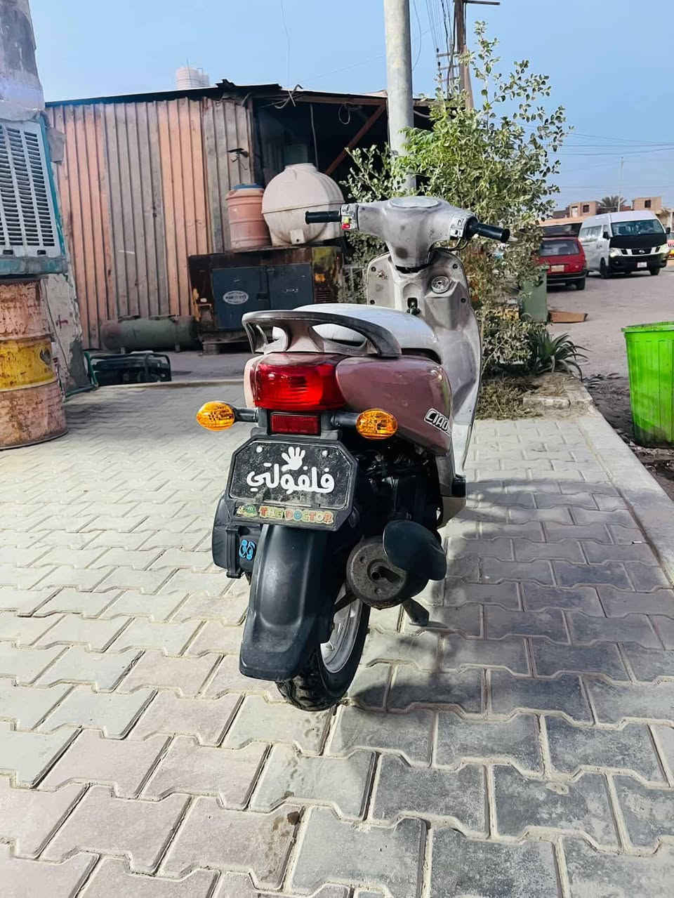 دراجه فله للبيع كاملة مكملة السعر 115000  وبيها مجال الاتصال ع *********** واتساب موجود
