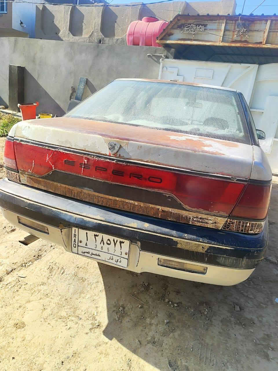سلام عليكم دايو اسبرو 1994 سياره جاهزه من كلشي كير ومحرك وحداديه وتخم تاير ترايك وين ماتريد الف دينار ماذب عليه سياره بسمي تحويل ثاني يوم سعر17 وبيه مجال للشراي للاستفسار ***********
