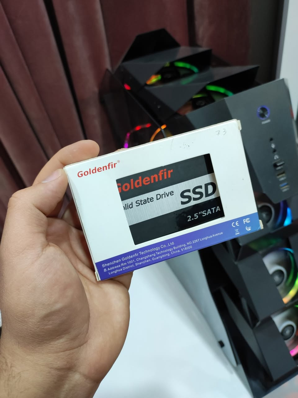 السلام عليكم

🖴 SSD :/

▫️  SDD:/ { 128G GOLDENFIRE }
▫️  قراءة  ب ( CRYSTAL DISK MARK ) 555MB 
▫️ كتابة   ب ( CRYSTAL DISK MARK ) 473.47MB 

📝 جديد :/ اوبن بوكس 

💰 السعر: 33,000 دينار عراقي مع التوصيل 🔒
📍 مكاني: بغداد - الأعظمية
📞 رقمي: ***********
