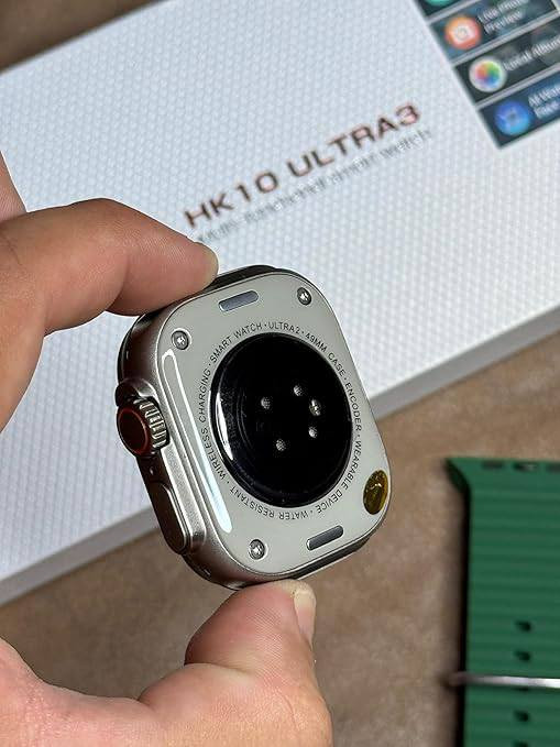 HK10 Ultra 3 – القوة الذكية على معصمك!
ساعة ذكية بتقنيات متقدمة، شاشة مذهلة، وميزات لا تُعد ولا تُحصى!

اختر الذكاء، اختر HK10 Ultra 3.

المواصفات الكاملة:
شاشة AMOLED فاخرة:

بحجم 2.02 بوصة ودقة 410 × 494 بكسل لعرض فائق الوضوح والألوان الزاهية.

نظام تشغيل متطور:

Watch 7 OS – تجربة استخدام سلسة وذكية.

معالج قوي:

ثنائي النواة SF32LB525 مع ذاكرة 2 جيجابايت لأداء سريع ومتعدد المهام.

بلوتوث 5.2:

اتصال ثابت وسريع، يدعم المكالمات عبر البلوتوث.

مقاومة للماء:

للاستخدام اليومي والرياضي بدون قلق.

شحن لاسلكي مغناطيسي

بطارية بسعة 220 مللي أمبير تدوم معك طوال اليوم.

وظائف ذكية مذهلة:
مراقبة الصحة: معدل ضربات القلب، ضغط الدم، نسبة الأكسجين في الدم
تتبع النوم وتحليل جودة الراحة
تخزين الموسيقى وتشغيلها مباشرة من الساعة
تشغيل الألعاب المصغّرة
مساعد صوتي مدمج
دعم NFC
تسجيل صوت
عرض صور الألبوم
إشعارات التطبيقات (واتساب، إنستغرام، المكالمات...)
البحث عن الهاتف
التحكم بالفيديو والكاميرا
وضع عدم الإزعاج
تعديل الإضاءة ومؤقت إيقاف الشاشة
تتبع الأنشطة الرياضية المتعددة
عرض حالة الطقس لحظة بلحظة
دعم كامل للغة العربية

التطبيق الداعم:

Wearfit Pro – لربط الساعة مع هاتفك بكل سهولة

التوافق:

Android 5.0 فما فوق
iOS 10.0 فما فوق

HK10 Ultra 3 – ساعة ذكية تجمع كل شيء في تصميم فاخر وأداء مذهل.


**إذا كنت صاحب هذا الإعلان وتريد حذفه لأي سبب، رجاءا أرسل رسالة إلى الدعم الفني**
