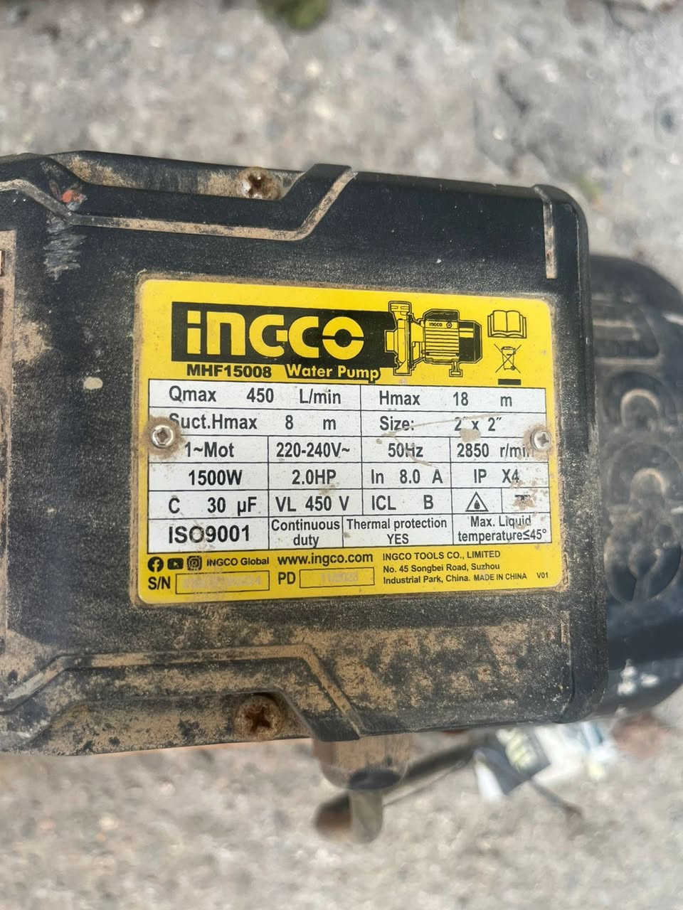 من رخصة الادمن ماطور ماركة انجيكو شغال واستعمال قليل سابقاً ….
2 حصان 
2850 دوره بالدقيقه 
450 لتر ضخ ماء بالدقيقه الواحده 
عنواني الديوانيه وعندي توصيل راسلوني خاص


**إذا كنت صاحب هذا الإعلان وتريد حذفه لأي سبب، رجاءا أرسل رسالة إلى الدعم الفني**