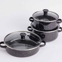 طقم قدور ايناميل • ثلاثي • بغداد