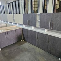 كاونتر خشب • ٢ متر • سنك ١ متر