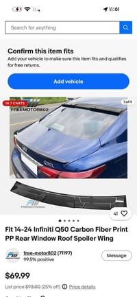 سبايدر كاربون • انفنتي Q50 • ٢٠١٧-٢٠٢٤