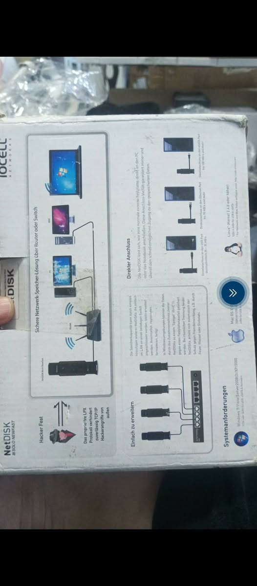 إخوان جهاز تخزين يشتغل على الشبكه تخزين ملفات 
يدعم توصيل USB
esATA
شبكه ايرثنك
الي مهتم يتواصل وياي وبالخدمه


**إذا كنت صاحب هذا الإعلان وتريد حذفه لأي سبب، رجاءا أرسل رسالة إلى الدعم الفني**