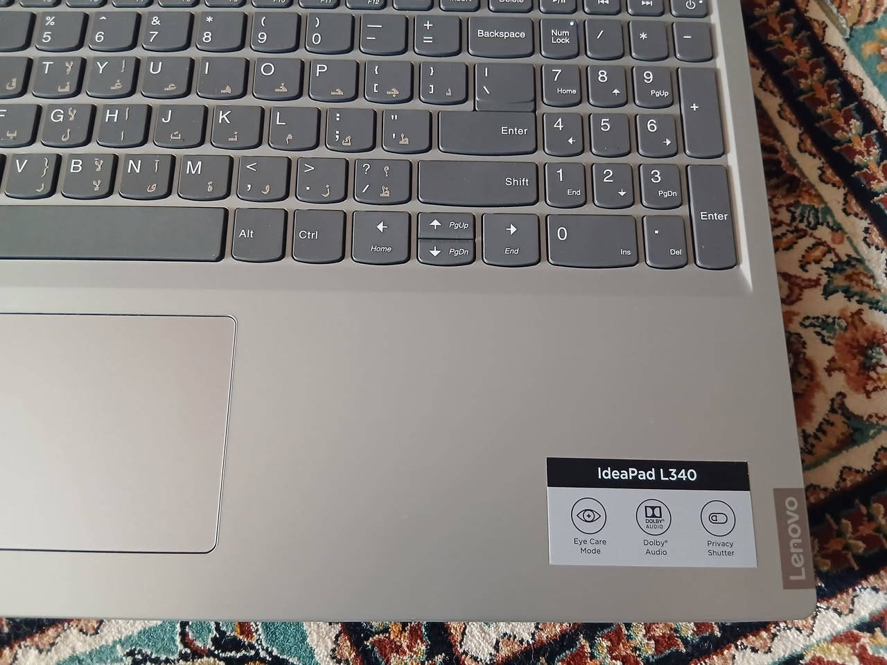 للبيع لابتوب لينوفو
Lenovo IdeaPad L340

المواصفات
المعالج: Intel Core i3 الجيل الثامن
الذاكرة: 8 جيجابايت DDR4
التخزين: 256 جيجابايت SSD سريع
الشاشة: 15.6 إنج FHD بدقة 1920×1080
كرت الشاشة: 4 جيجابايت
غالق كاميرا للحماية
نظام التشغيل: ويندوز 10 أصلي

المنافذ
عدد 2 USB
Type C
LAN
AUX
HDMI
CD/DVD

الحالة
نظافة 99%
البطارية أكثر من ساعتين
شكل جميل وعصري

الملحقات
شاحن أصلي جديد
حقيبة جديدة

السعر
275 ألف

للاتصال واتساب
***********
