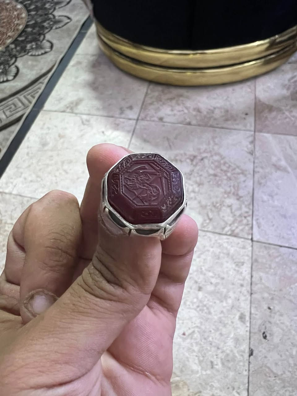 �✨ محبس عقيق يماني أصلي
شغل مرتب بنقش مميز ويا فضة عراقية ثقيلة 925


**إذا كنت صاحب هذا الإعلان وتريد حذفه لأي سبب، رجاءا أرسل رسالة إلى الدعم الفني**