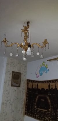 نجفة نحاس • منقوشة • ٤ اذرع