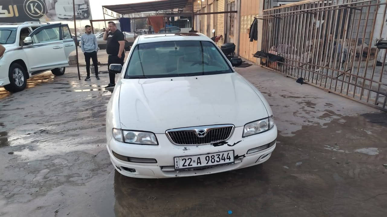 السلام عليكم
مازدا موديل ٢٠٠٠ رقم اربيل دولي 

محرك ٦ سلندر ٢٥٠٠ كير اوتماتيك كير ومكينة مكفولات

كهربائيات كلهة شغالة نضافة كدام عينك بلصور بيهة ضربة بسيطة بالجامرلغ الخلفي صدر نص عمر  سنوية لغاية ٢٠٣٠

ترايهة يخبل السعر ٤٥ وبيهة مجال بسيط مكان السيارة كركوك للاستفسار رقم صاحب السيارة ***********
