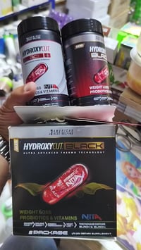 هايدروكسي كت بلاك • ٦٠+٣٠ كبسولات • حارق شحوم قاطع شهية