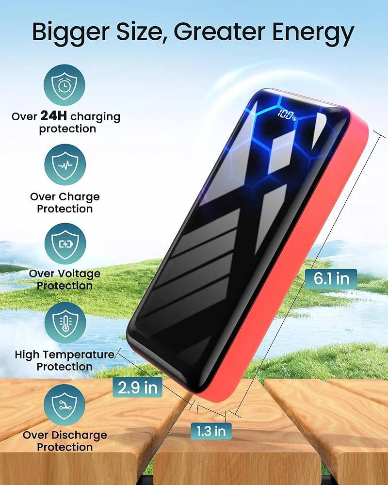 باوربنك شحن تايب سي بسعة 27,000mAh
السعر 20,000 دينار فقط 🔥

🔋 شحن فائق السرعة بسعة كبيرة 27000mAh يتيح لك شحن هاتفك من 4 إلى 5 مرات على الأقل، مع تقنية شحن سريع بقدرة 22.5 واط تمكّنك من شحن أكثر من 61٪ خلال 30 دقيقة فقط.
🔌 3 مخارج و2 مدخل يوفّر ثلاثة منافذ إخراج لشحن ثلاث أجهزة في نفس الوقت بذكاء، بالإضافة إلى منفذي إدخال Micro USB وUSB-C لإعادة شحن الباور بانك بسهولة.
📟 شاشة LED رقمية بتصميم مرآة عصري تعرض نسبة الشحن المتبقية من 0٪ إلى 100٪ لتتمكن من متابعة مستوى الطاقة والتحكم بوقت الشحن بدقة، ومتوافق مع معظم الأجهزة التي تعمل عبر USB.
🛡️ حماية ذكية وآمنة مزوّد بشرائح مطوّرة توفر حماية من التيار الزائد والجهد الزائد والشحن المفرط، وحاصل على شهادات FCC وRoHS وCE لضمان أمان الاستخدام، ومتوافق مع معظم الأجهزة الذكية مثل هواتف أندرويد وغيرها.


**إذا كنت صاحب هذا الإعلان وتريد حذفه لأي سبب، رجاءا أرسل رسالة إلى الدعم الفني**