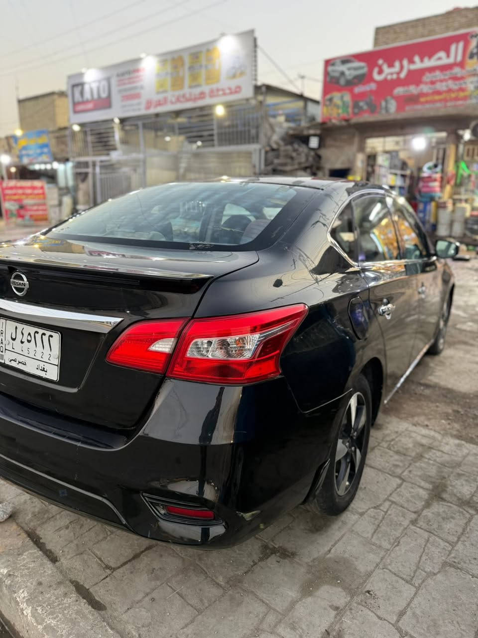 نيسان فيرسا
2018حادث جاملغ وبنيد امريكا 
بالعراق بابين صبغ فقط سعر 90 ويمكن بيعها بالقسط مقدم 60ورقه الاستفسار***********
