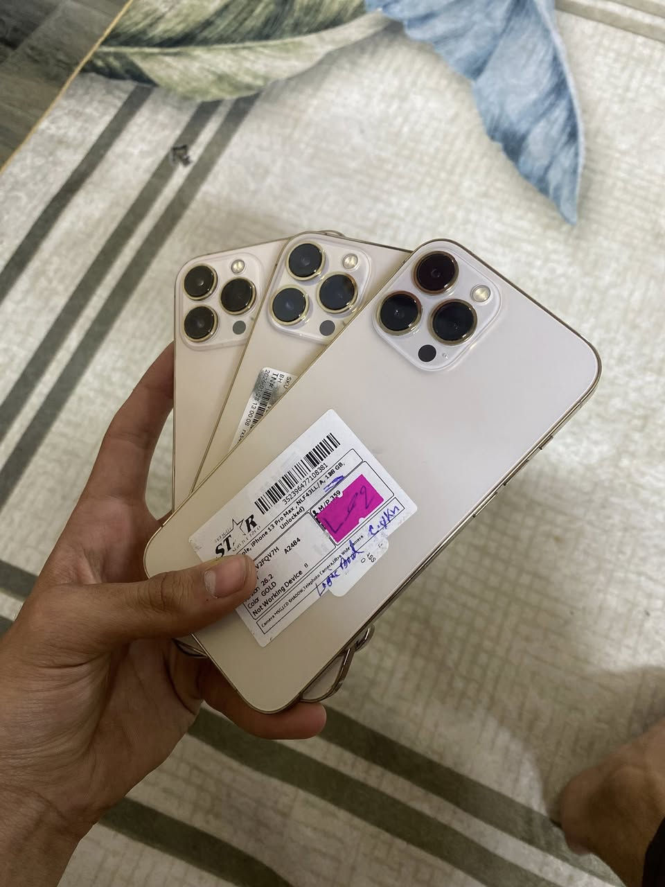 13بروماكس ذاكره 128 بطاريه 85 الى 93 اجهزه كفاله عامه وتربروف اشعار قطعه اصليه من ابل عنواني بغداد العطيفيه سعر القطعه (600) قفل بدون اي عمله للتواصل علرقم ***********
