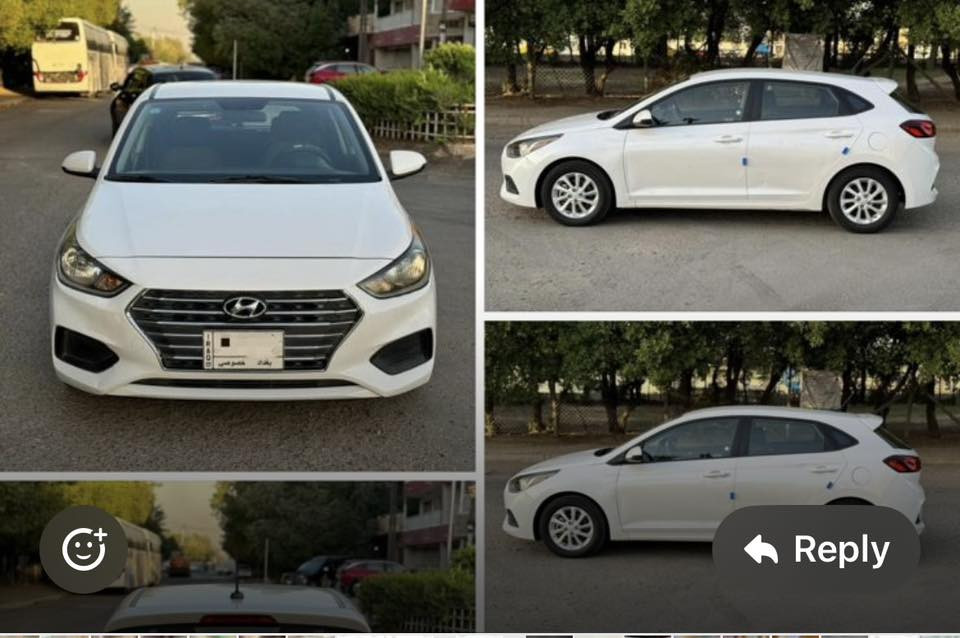 سيارة اكسنت هاچ باك ٢٠١٩ وارد امريكي ماشيه ٥٢ الف رقم بغداد باقي المواصفات الاتصال عالرقم ***********
