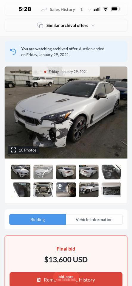 السلام عليكم
كيا ستنكرgt  3.3 تون تربو للبيع
السياره ماشيه 70 مايل 

 السياره بدون ايرباك السياره بدون اي دواخل بدون شواصي السياره هذا رقم شاصيهه طابه للعراق فقط دعاميه 

KNAE45LC3L6081832

وهنا صار بيهه قطعتين ابيع ع اساس  3 قطع جاملغ خلفي صفحه سايق ونصبغ شوي من باب وياه 

جاملغ امامي صفحه عبري 

وشوي اثر حالوب 

السياره دواخلهه جدا نظيفه 

السياره ويل 19 تو سايز رياضي 

السياره اكسل تو ويل المرغوب 

السياره عليهه طخم تايرات جدد

السياره رقم بغداد تحويل مباشر سنويه لنهايه 26

العنوان بالبصره 

السياره سعرهه 185 وبيهه مجال بسيط

واتساب ***********
