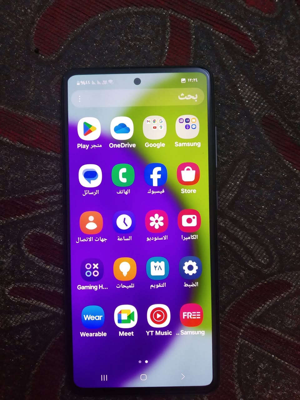 سامسونك a52 ذاكره 256\8 شاشه سوبر امولد بصمه بالشاشه تردد 120 صوت ستريوه مكفول للبيع 150 قفل ويرهم امراوس *********** موجود وات ساب
