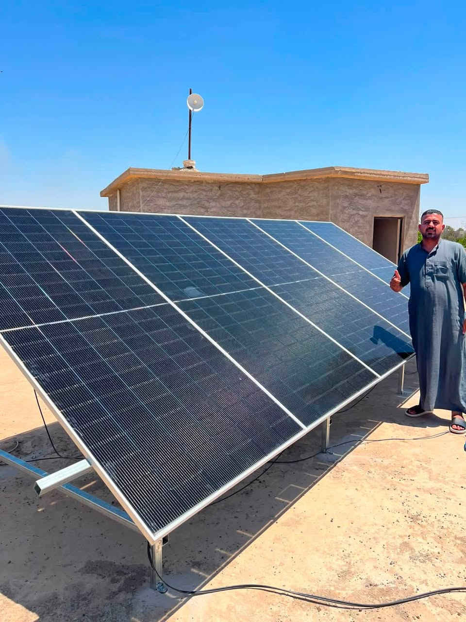 ☀️ من قضاء العلم ☀️

تم ولله الحمد تنصيب وتشغيل منظومة طاقة شمسية من قبل كوادر 
شركة إشراقة الشمس للطاقة 
للأخ الكبير الكهربائي حجي علي أبو عتيق العنوان العلم فلكة عبدالله الجبارة خلف صيرفة عرش الملوك 
#البيع بالنقد والأقساط 
✔️ تصميم الأنظمة وتركيبها وتشغيلها
✔️ حساب الأحمال والاستشارات الفنية
✔️ منظومات للمنازل والمزارع والمصانع
✔️ كشف مجاني للموقع
✔️ ضمان على جميع المنتجات
✔️ صيانة دورية
للاستفسار
***********
