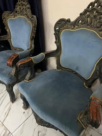 غرفة تركية ٦ قطع • ٤ كراسي ملكي • ميز بلازما