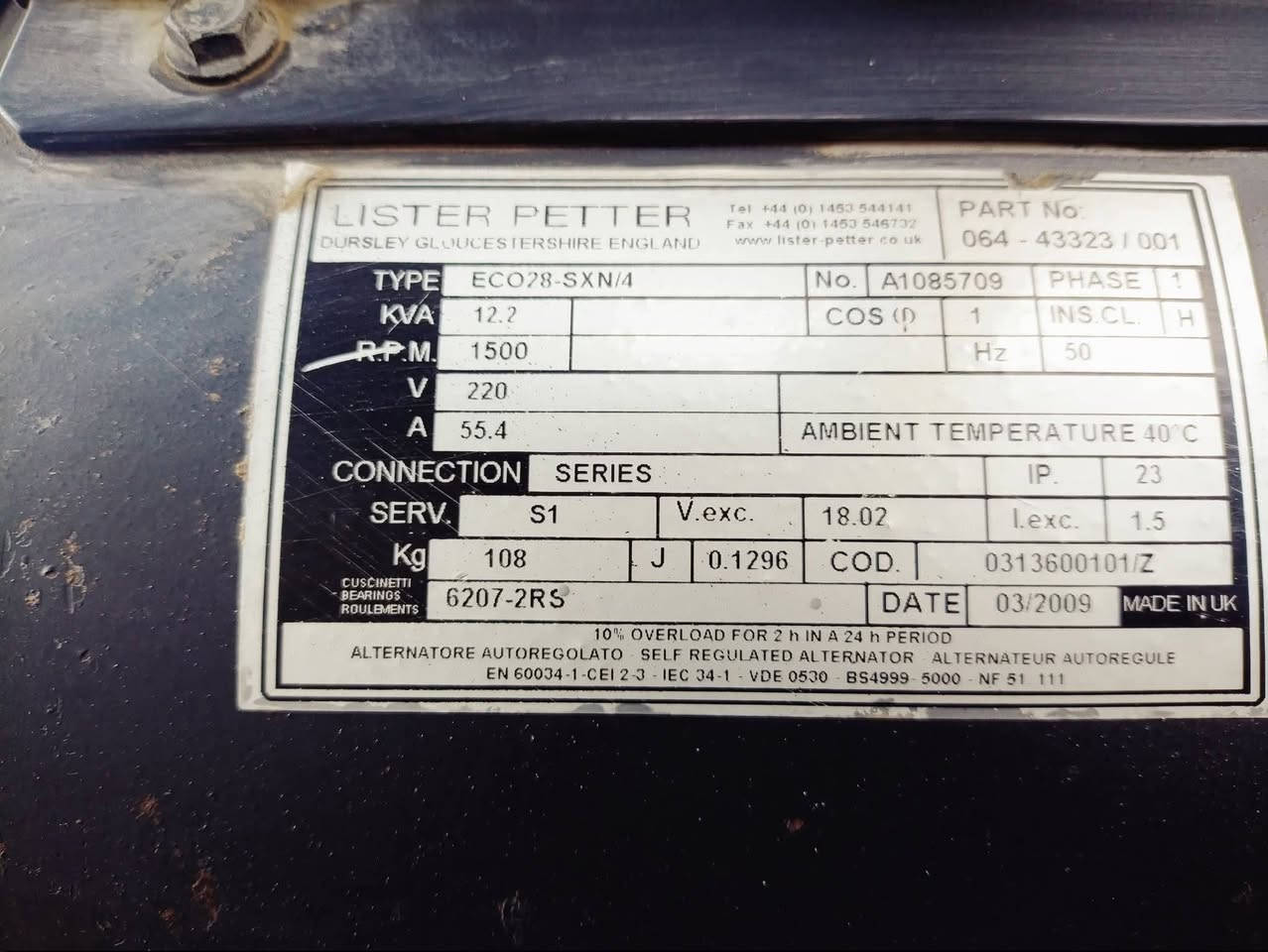 <<للبيع مولد لستر بتر انكليزي محرك لا تنقيص ولا تبخير >>
<راس توليد سنكل 12.5 كيفي 55امبير >

<مولد جاهز شرط الشغل >

<العنوان بابل محاويل >📍

<الاستفسار الاتصال >
***********📞
