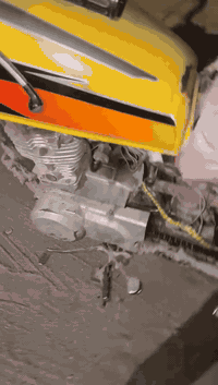 دراجه ايراني شاصي سكنر تجفيت جديد يرادلها كشن وتانكي ترجع جديده حته كا...