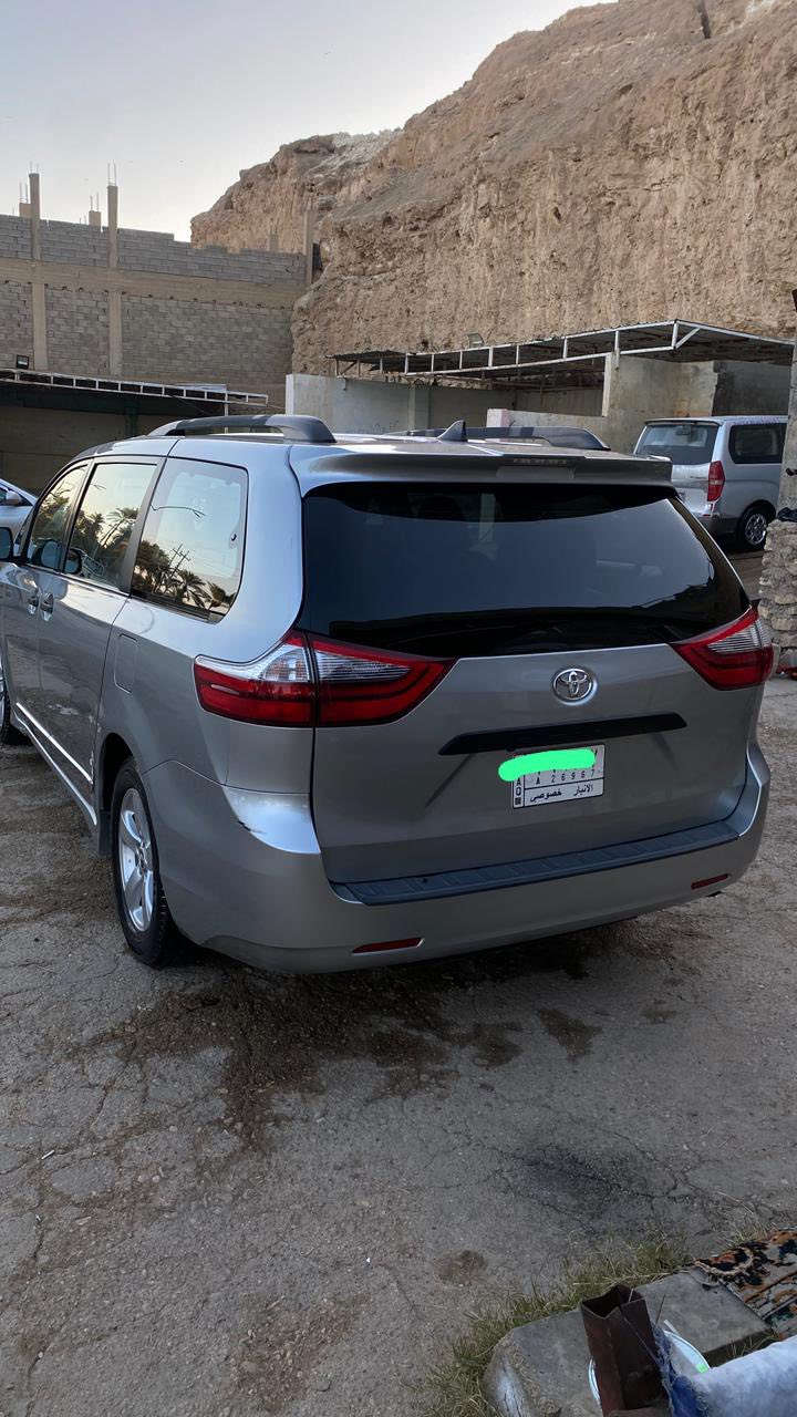 السلام عليكم
للبيع فقط

تيوتا سينا موديل ٢٠٢٠

ماشيه ٥٦ الف حقيقي

ضررها موضح بالصور

محرك ٦ سلندر

شاشه 

كامرا

تحكم ستيرن

لون سلفر 

رقمها الانبار 

سيارة نظيفة وكلشي بيها شركة 

السعر ٢٣٠$ وبيه مجال

للأستفسار ***********
