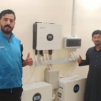 تم ربط منضومة طاقة شمسية في بغداد، . بقدره 20 امبير ليلي نهاري من قبل ...