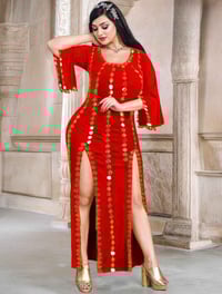 فستان مصري • فانيلة ليكرا • فري سايز ٤٠-٨٠كغ