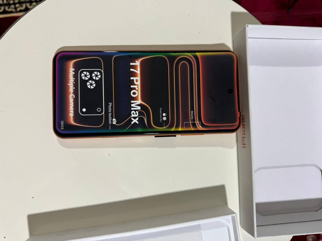 ايفون 17 برو ماكس كوبي مو الأصلي  جديد ما مستعمل السعر 150 والتوصيل مجاني اذا مهتم راسلني واتساب ***********
