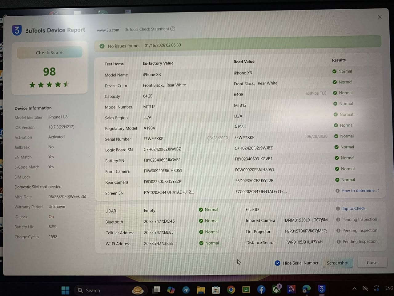 موصل وعندي توصيل XR
لا مفتوح ولا بيه عطل بطارية 81 وياه كفرات واحد مدرع والثاني بور بانك السعر 180 وبيه مجال خير من الله


**إذا كنت صاحب هذا الإعلان وتريد حذفه لأي سبب، رجاءا أرسل رسالة إلى الدعم الفني**