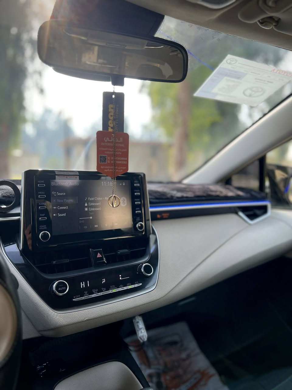 السلام عليكم
للبيع..تويوتا كورولا LE 2020 وارد امريكي محرك 1800 المرغوب بدون دوانز كير محرك شرط ماشيه 55 ألف m السياره نضيفه حيل ومال بيت.. رقم اربيل..سنويه خضره لغايه 2027
المواصفات:
شاشه لمس +USB+بلوتوث+اوكس
كير توماتيك
كامره 
رادار امامي
تحديد مسار 
كروز سرعة
تحكمات ستيرن جهتين
لد دشبول متغير 200 مود
جامات كهرب
هاند بريك بصمه
لايت زينون بلادي
ويل كب سبورت 17

الضرر:صبغ بابين النفر + ملاحضه بسيطه بالسقف(شخط)
وصور الضرر موجوده بالمنشور
للأستفسار؛***********
السعر:148
