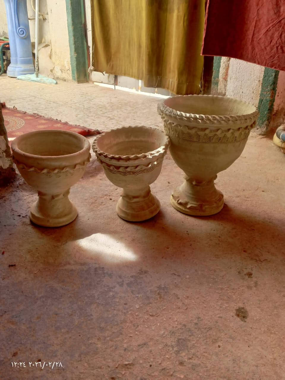 سلام عليكم يتوفر جميع السنادين الفخاريه كافت الحجام  وتبدئ الاسعار من ال 4000الى12000ويوجد توصيل داخل كربلاء فقط جمله مفرد للستفسار الاتصال ***********
