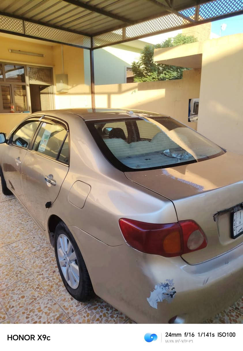 السلام عليكم تيوتا كورلا للبيع موديل 2009 صبغ عام تحويل مباشر السعر 76 وبيها مجال وترهم مراوس للإستفسار ***********
